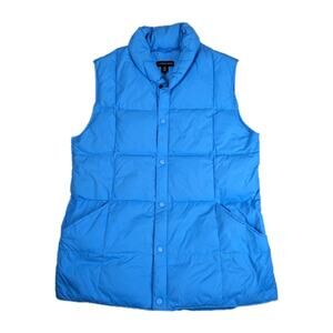 Lands End Goose Down Puffer Vest Women Small Preppy Heritage Classic Outdoor